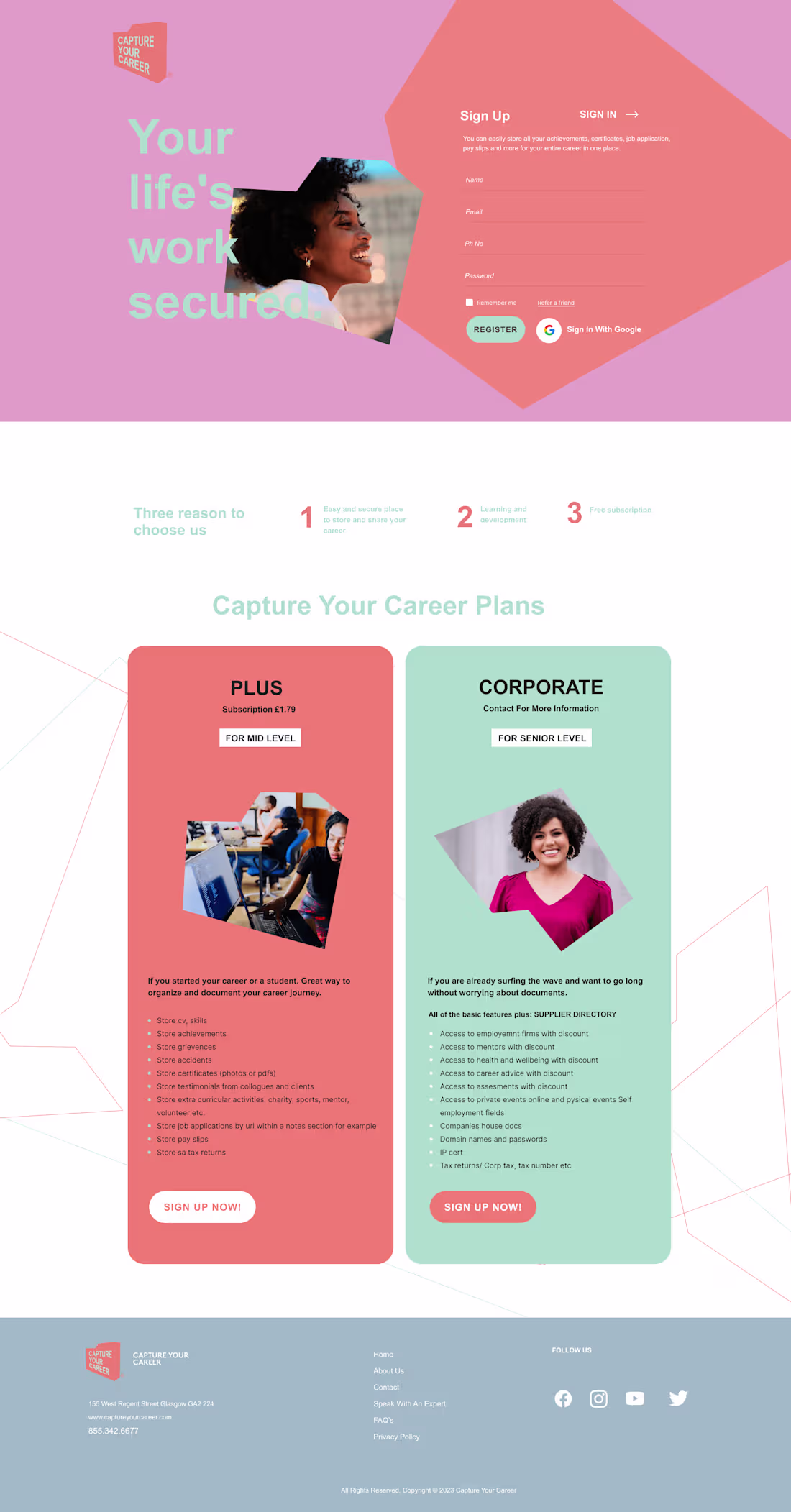Cover image for UI/UX Design for Managing Career Online Platform