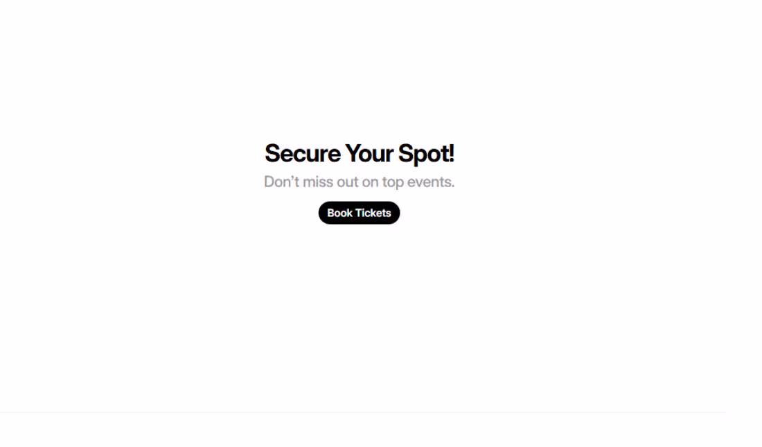 Cover image for Landing Page For An Event
