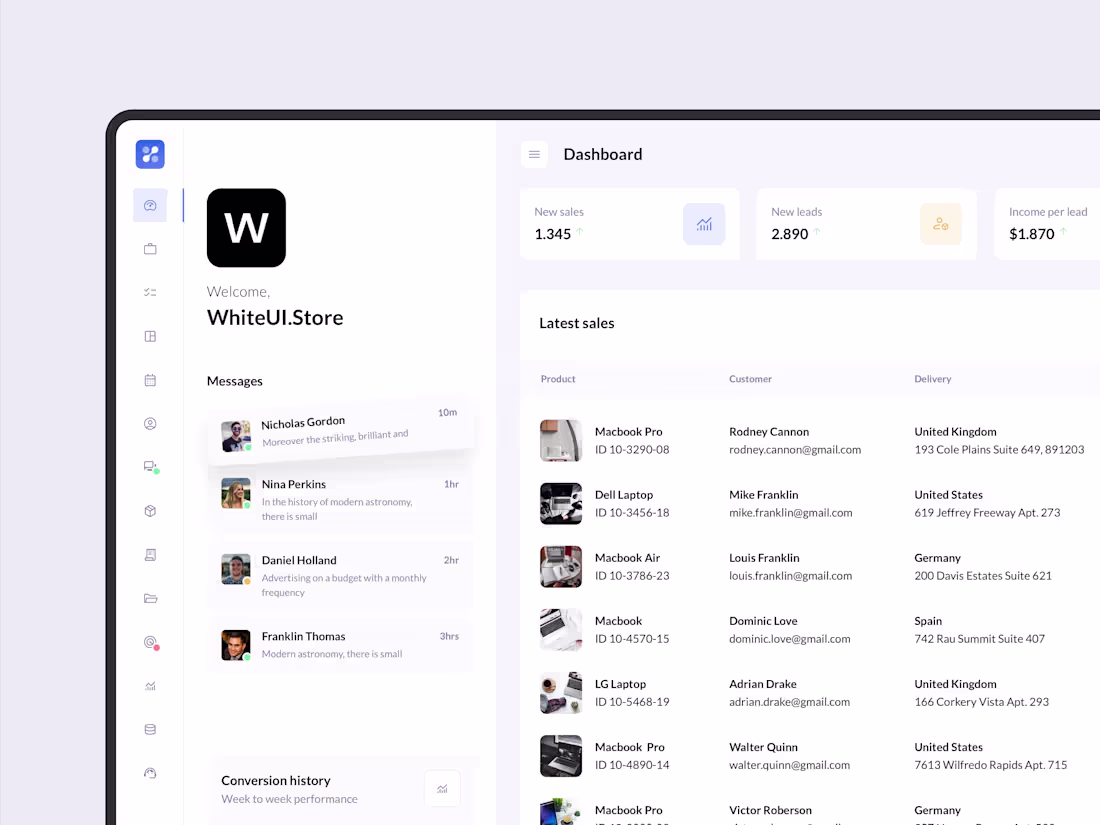 Cover image for BetaCRM UI kit for SaaS apps. A UI design case study.