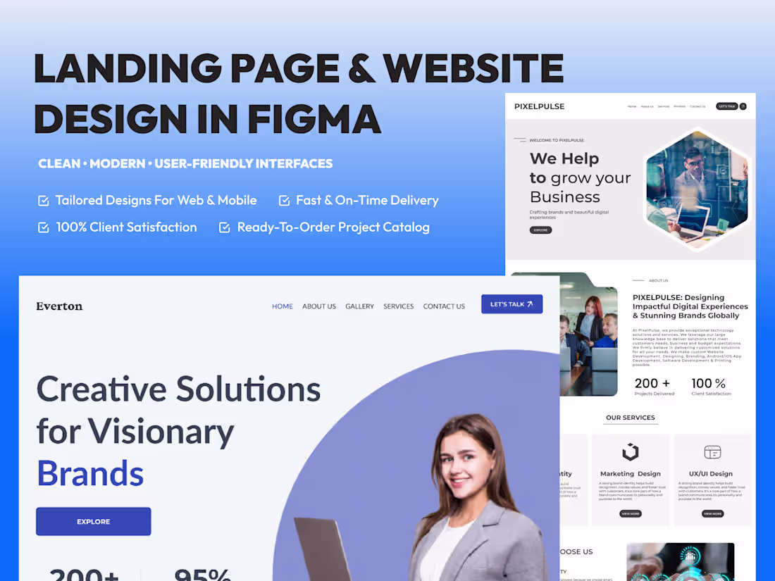 Cover image for Website Landing Page Design