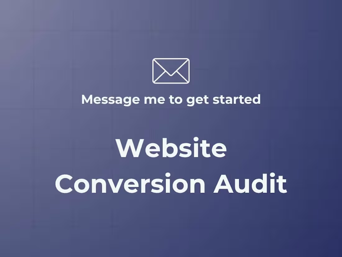 Cover image for Website Conversion Audit