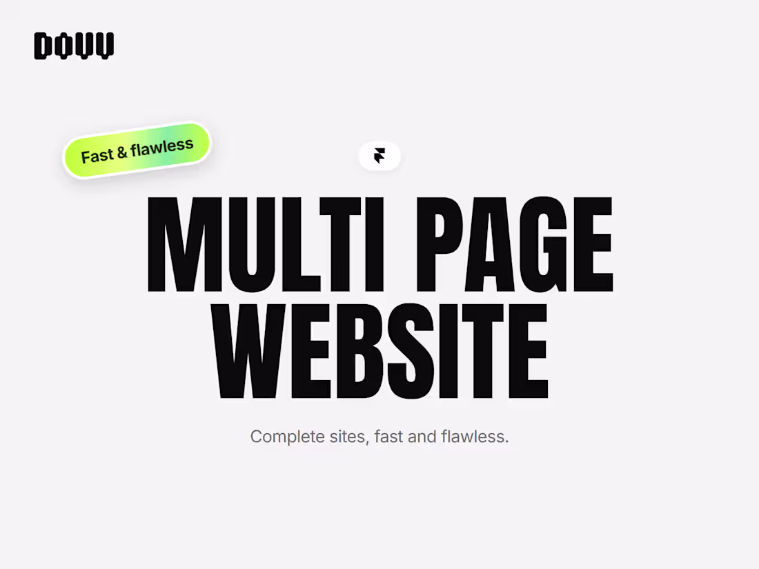 Cover image for Multi-page Framer Website
