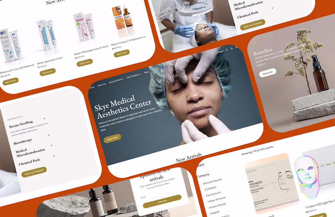 Cover image for Skye Aesthetics E-commerce Store