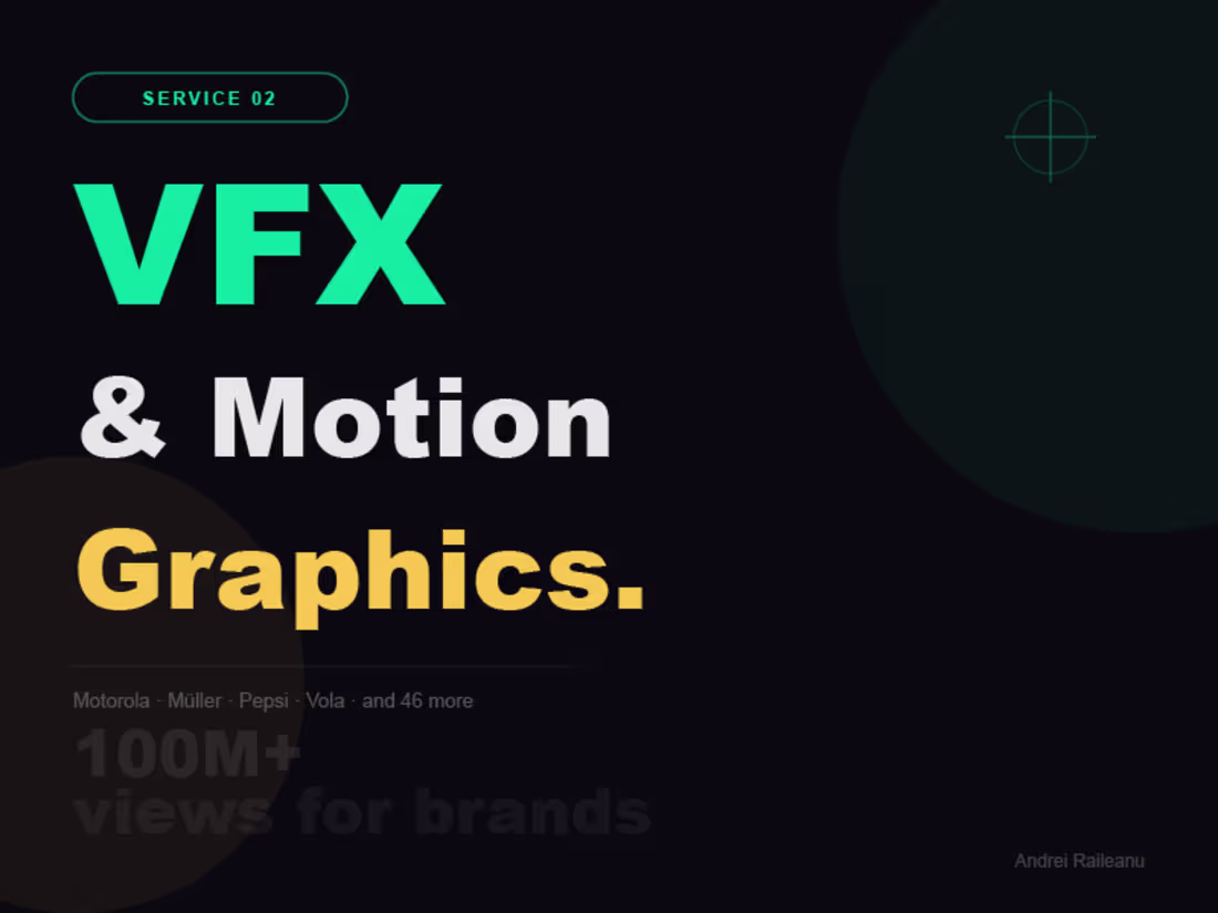 Cover image for VFX & Motion Graphics for Branded Content