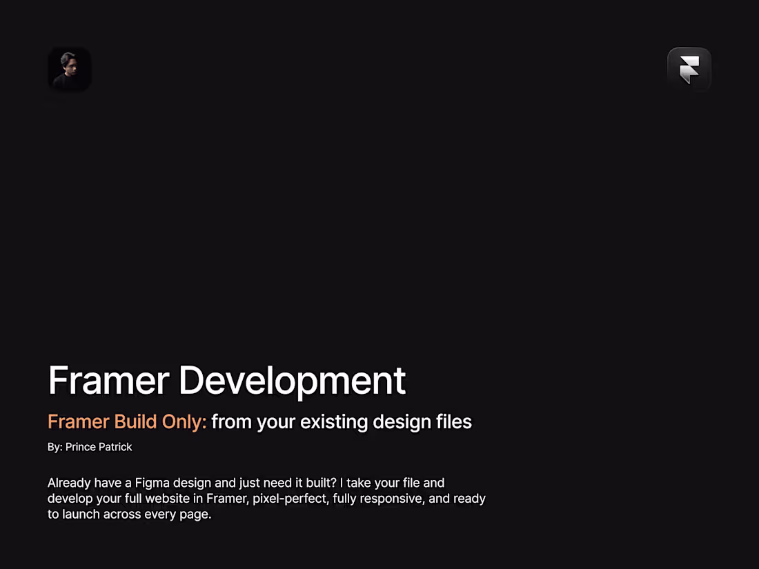 Cover image for Framer Website