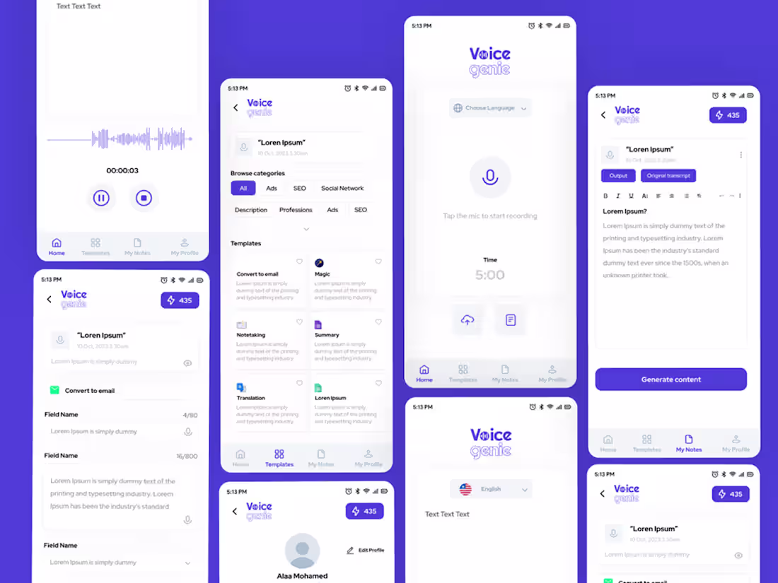 Cover image for Voice to Content Mobile App