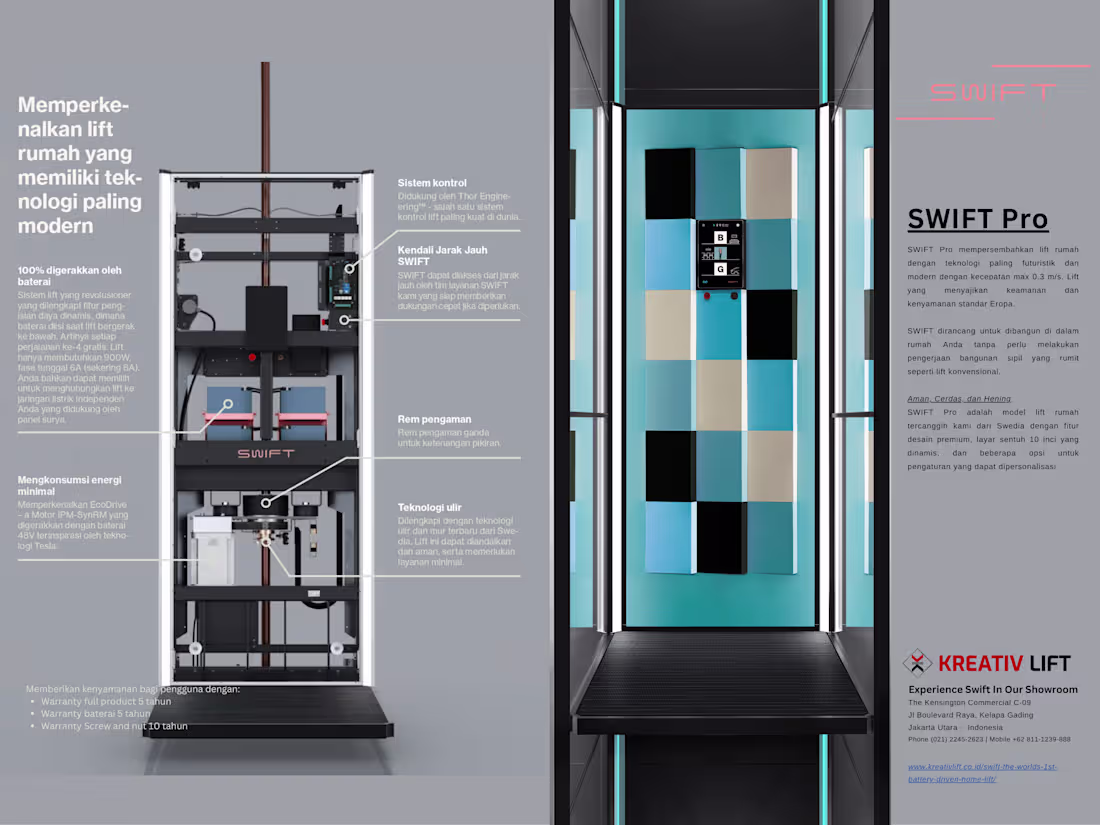 Cover image for Designed a product brochure for SWIFT Pro, a premium home li...