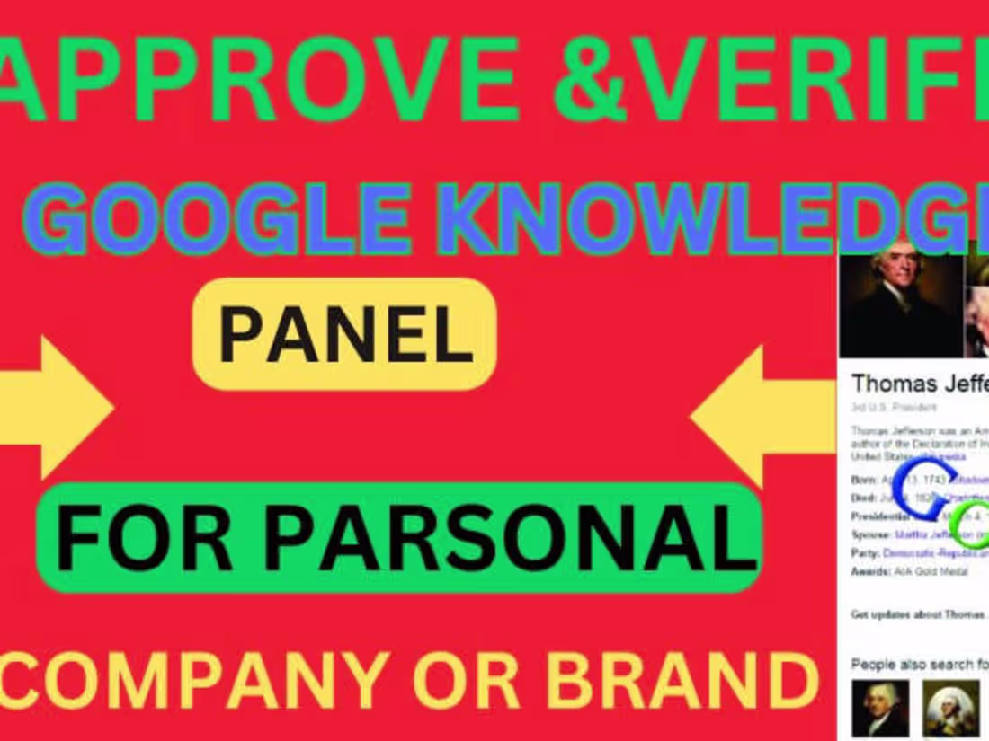 Cover image for I WILL CREATE A VERIFIED GOOGLE KNOWLEDGE PANEL