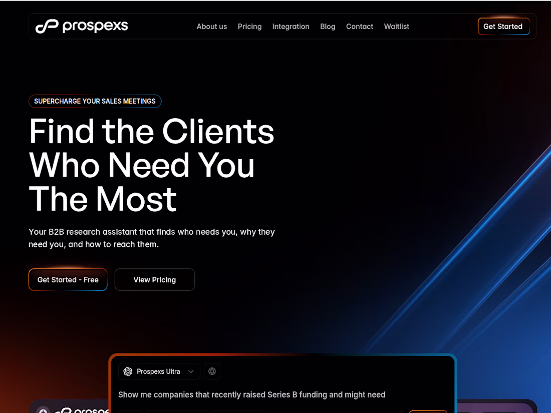 Cover image for At Prospexus.ai (http://Prospexus.ai), I supported