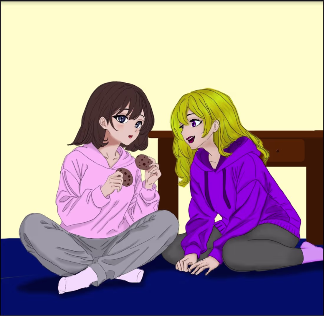 Cover image for A Digital painting in anime comic style