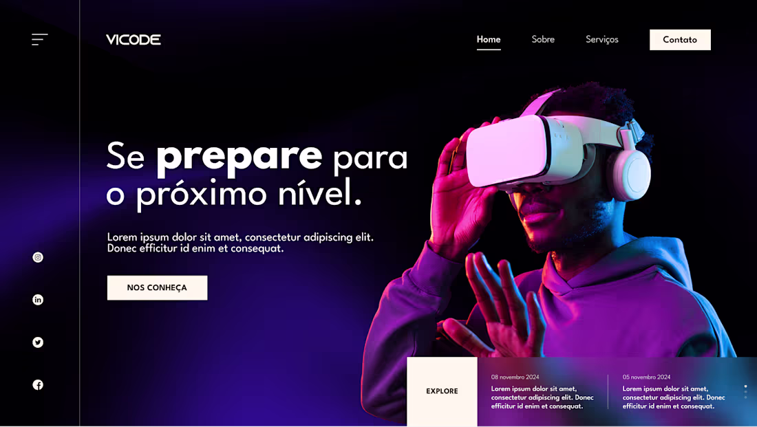 Cover image for Design UX/UI - Vicode Website