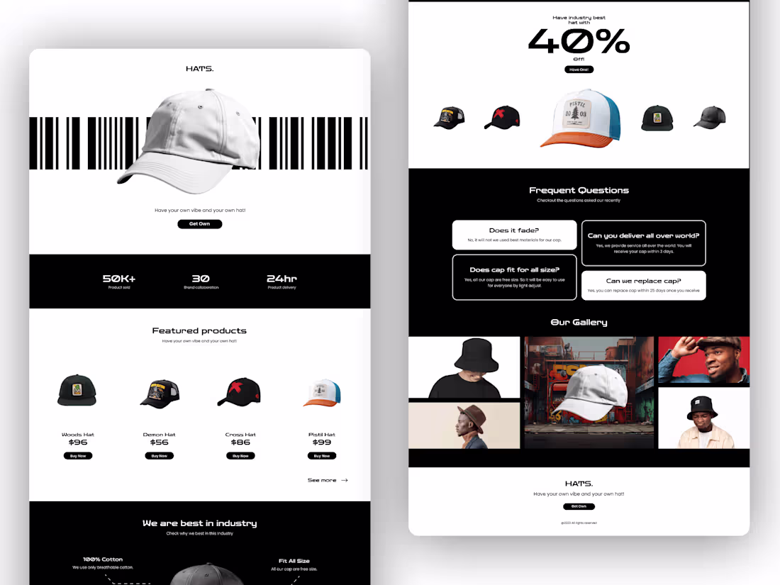 Cover image for Hats Website