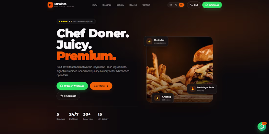Cover image for Small Business Website with WhatsApp Integration