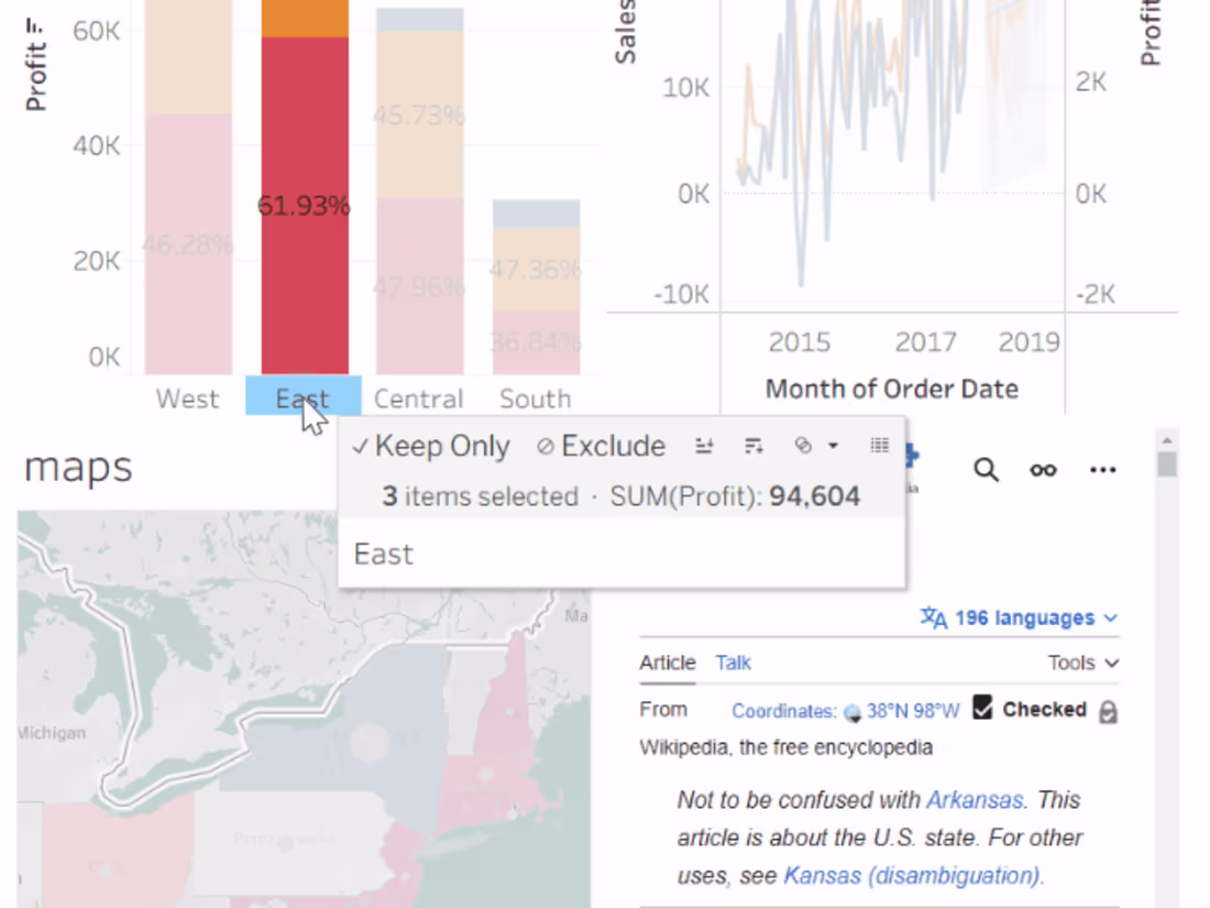 Cover image for Multi-sheet Tableau workbook demonstrating advanced