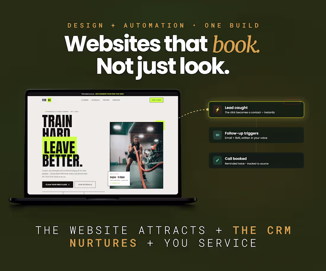 Cover image for Conversion Website + Booking System That Fills Your Calendar