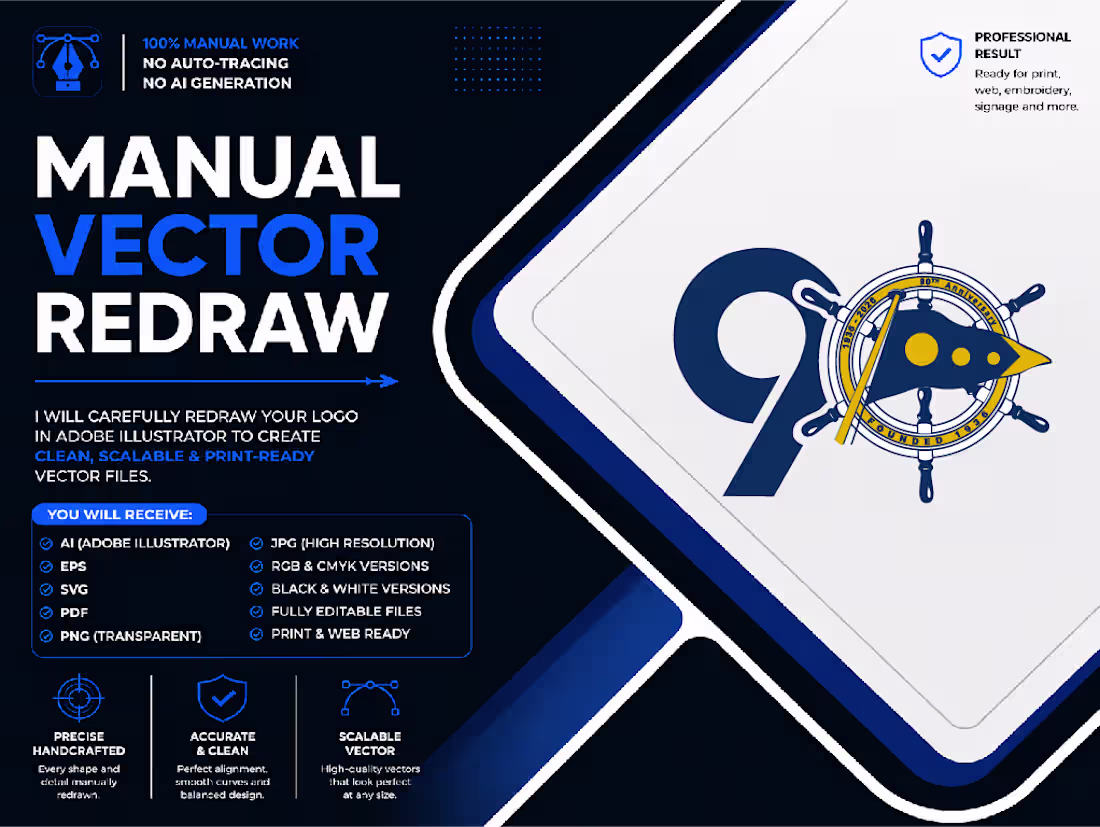 Cover image for Manually Redraw Your Logo into a Clean Vector