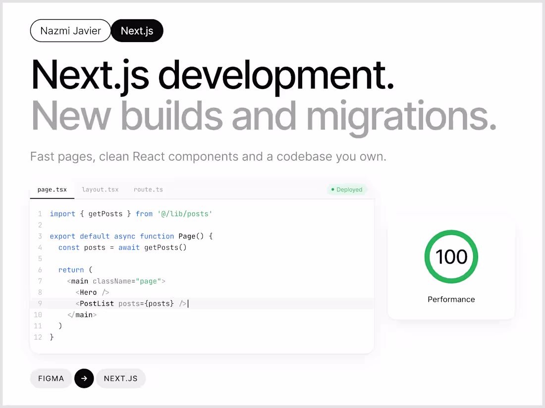 Cover image for Next.js Website from Your Figma Design