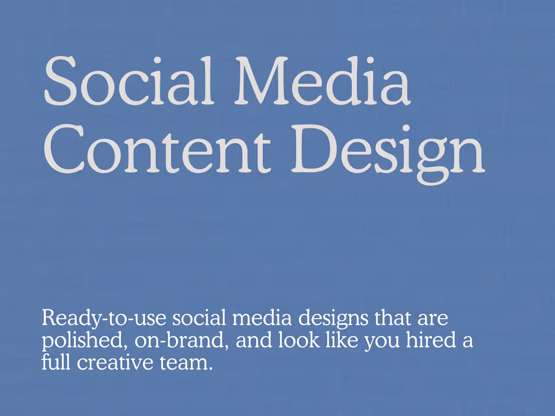 Cover image for Social Media Content Design 