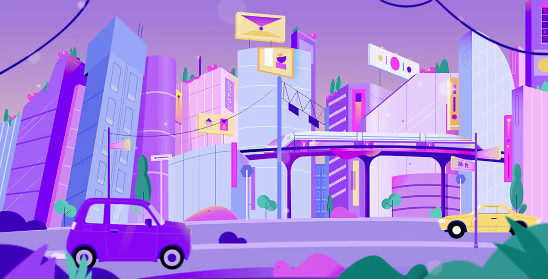 Cover image for Illustrations about Japan Full project on Bhc: https://www.b...