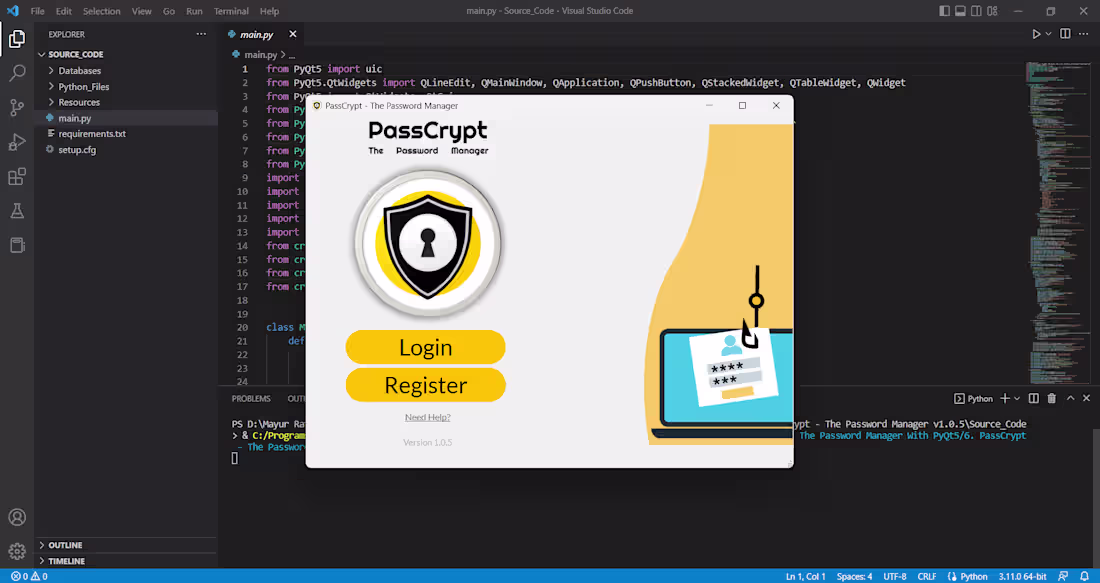 Cover image for PassCrypt - The Password Manager