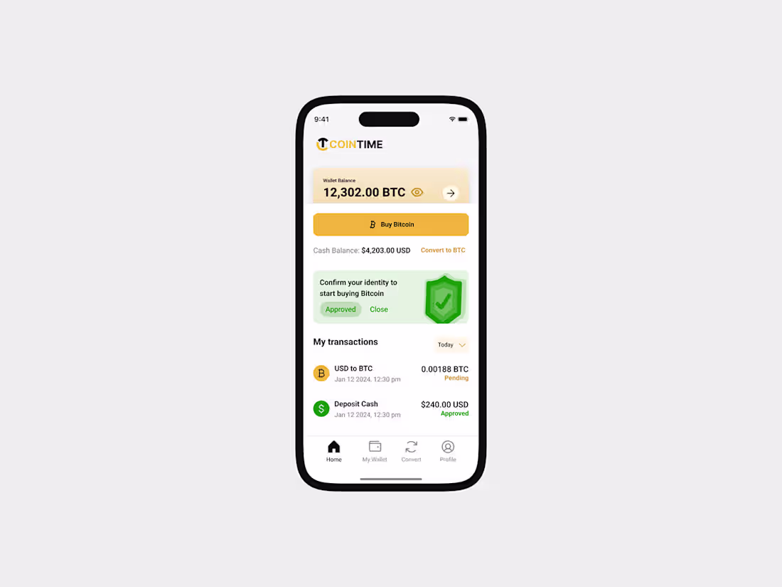 Cover image for Buy Bitcoin App :: Behance