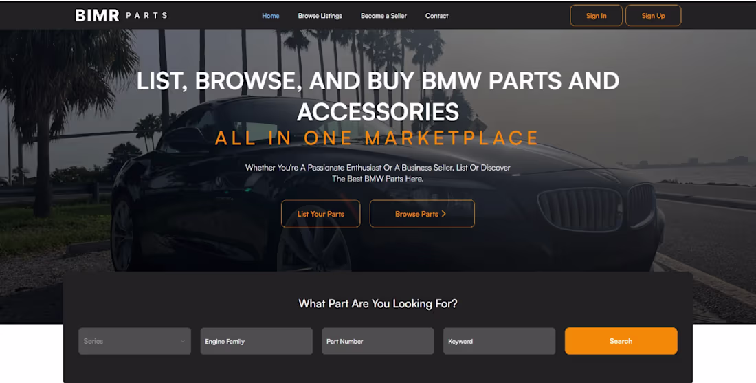 Cover image for Vehicle Parts Selling – Full-Stack Marketplace Built a speci...