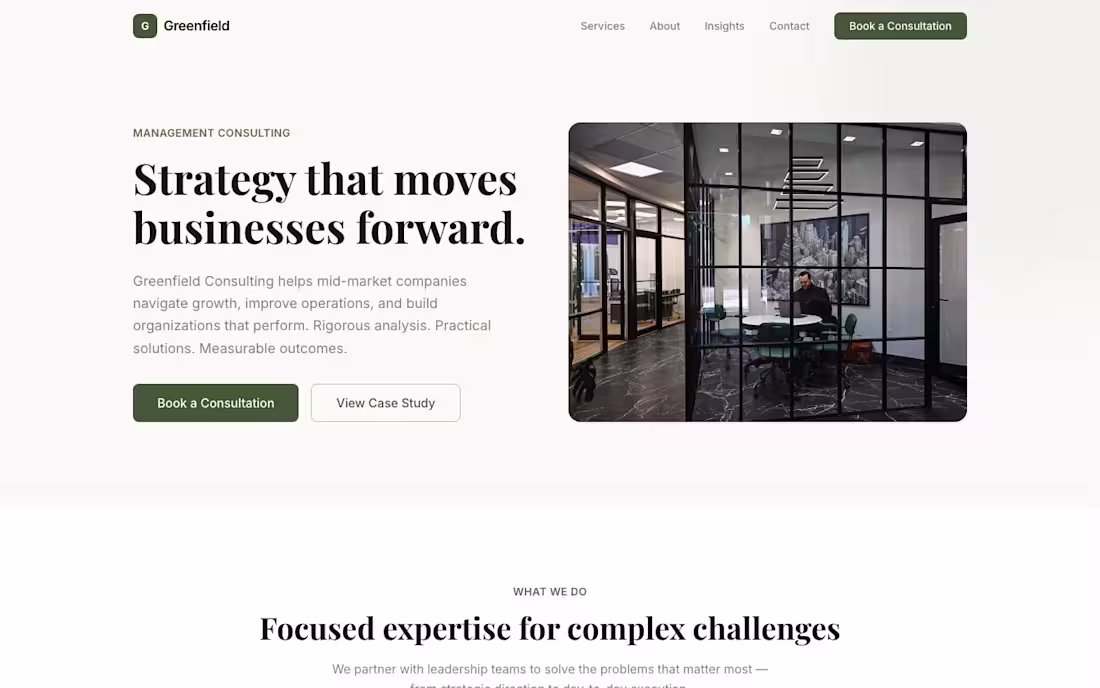 Cover image for Modern Business Website Design