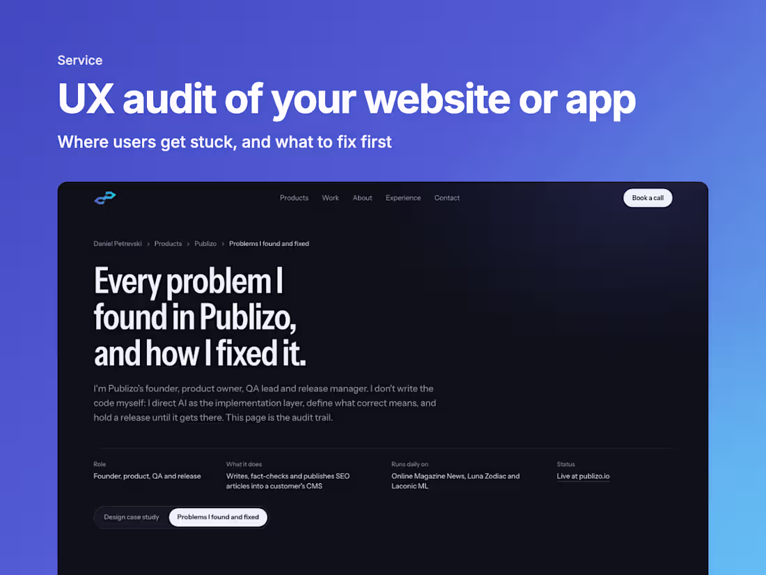 Cover image for UX audit of your website or app
