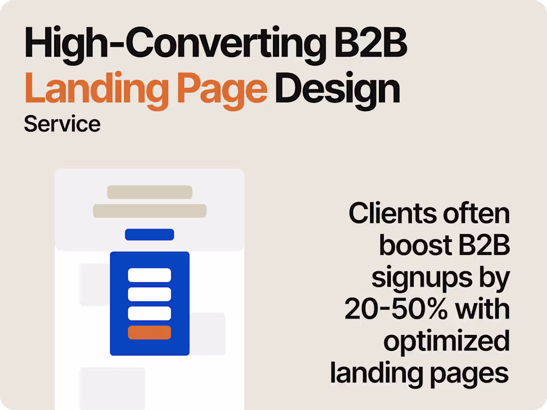Cover image for B2B Landing Page Design & Conversion Optimization