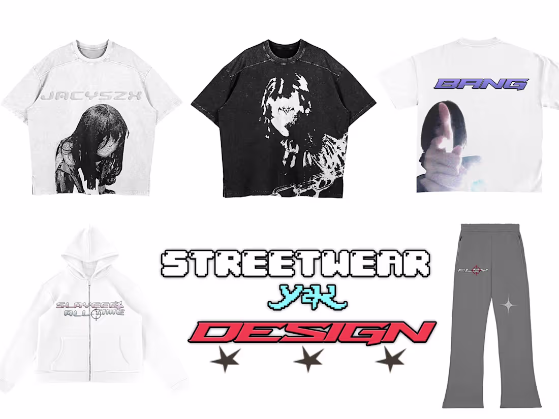 Cover image for I will create streetwear y2k grunge outfit design for your brand