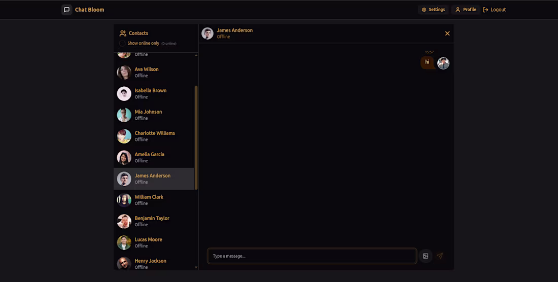 Cover image for Chat Bloom – Real-Time Messaging