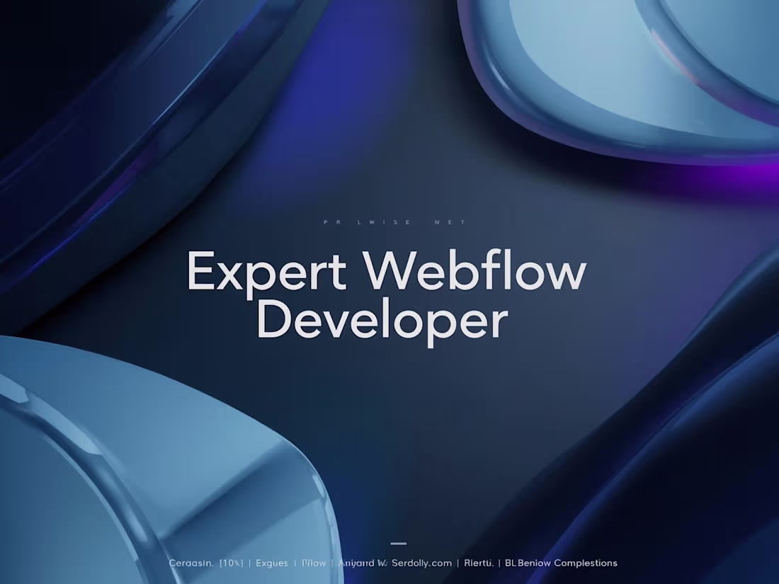 Cover image for Expert Webflow Developer