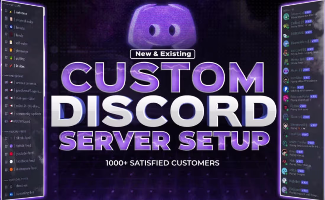 Cover image for I setup and manage discord community and servers