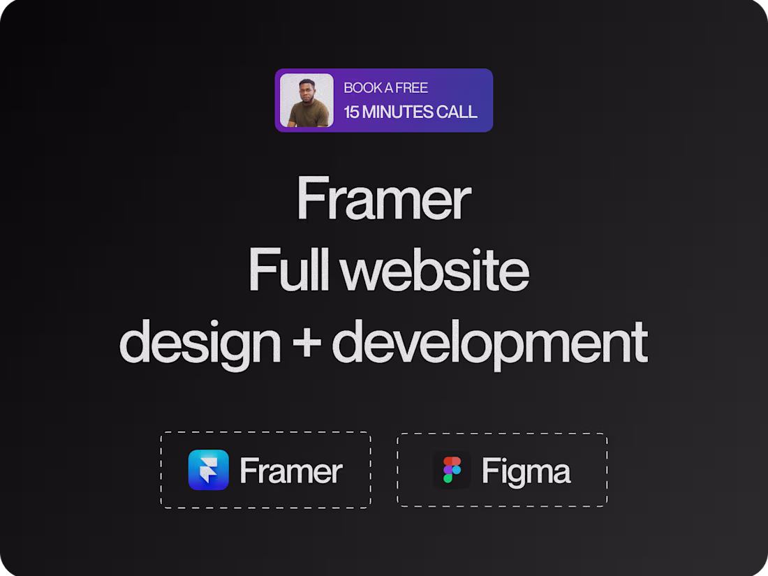 Cover image for Framer full website design and development