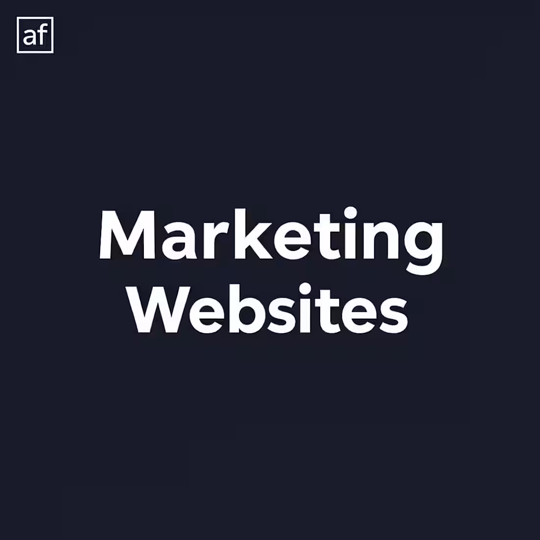 Cover image for Marketing Website