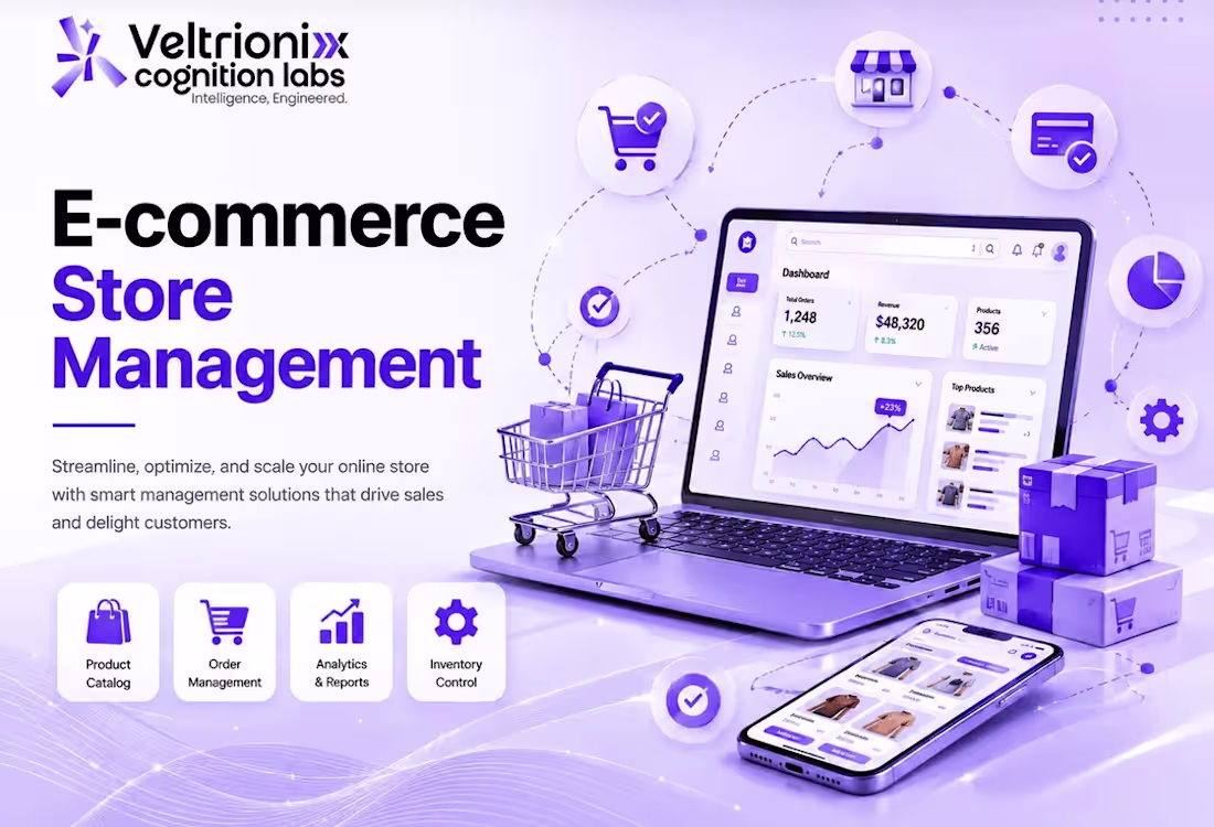 Cover image for E-commerce Store Management. 