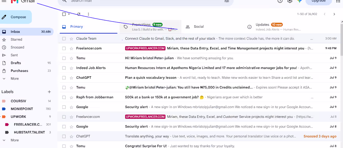 Cover image for 💯 email management.i did it as an intern