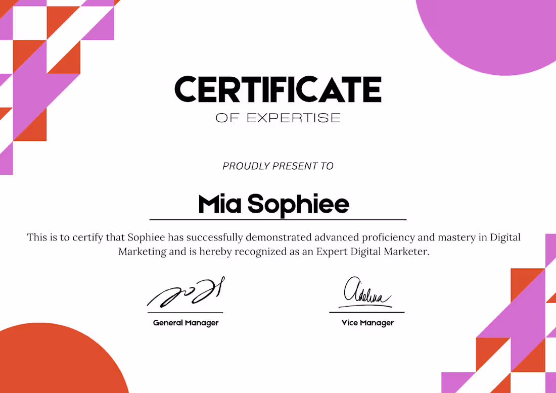 Cover image for CERTIFICATE DESIGN