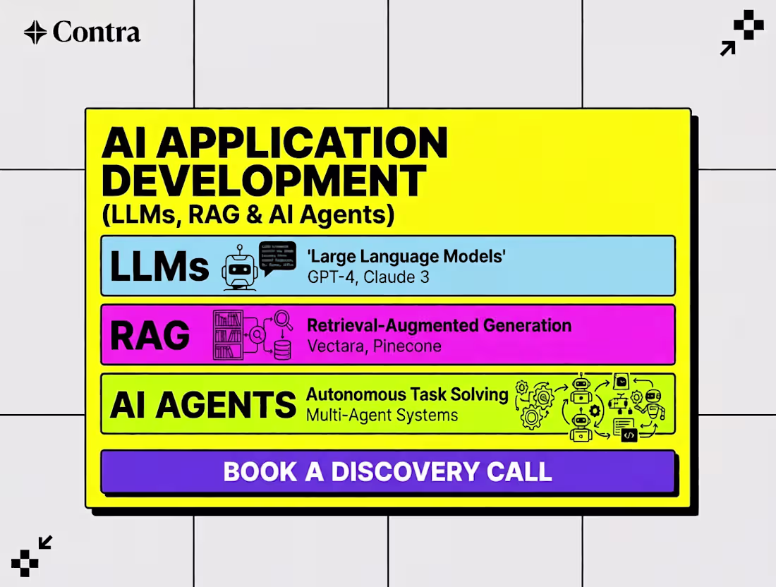 Cover image for AI Application Development (LLMs, RAG & AI Agents)