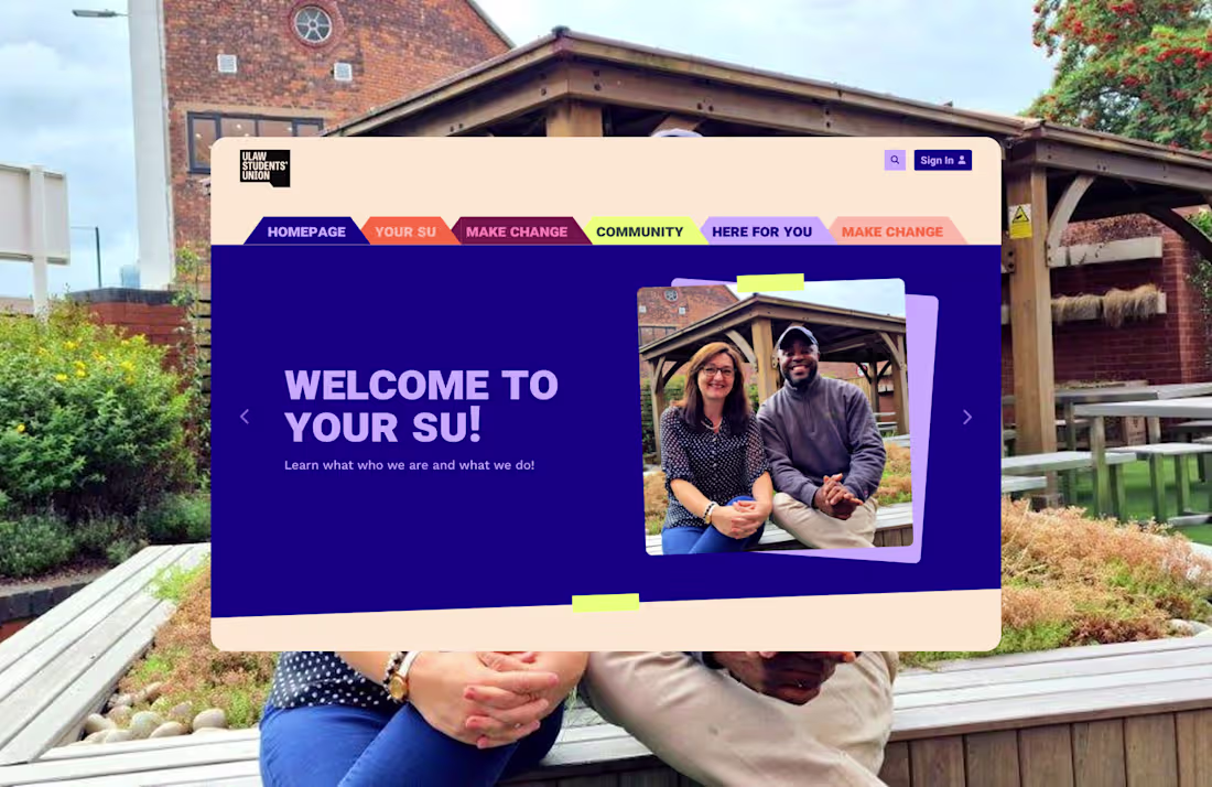 Cover image for ULAW Students' Union, Website Redesign