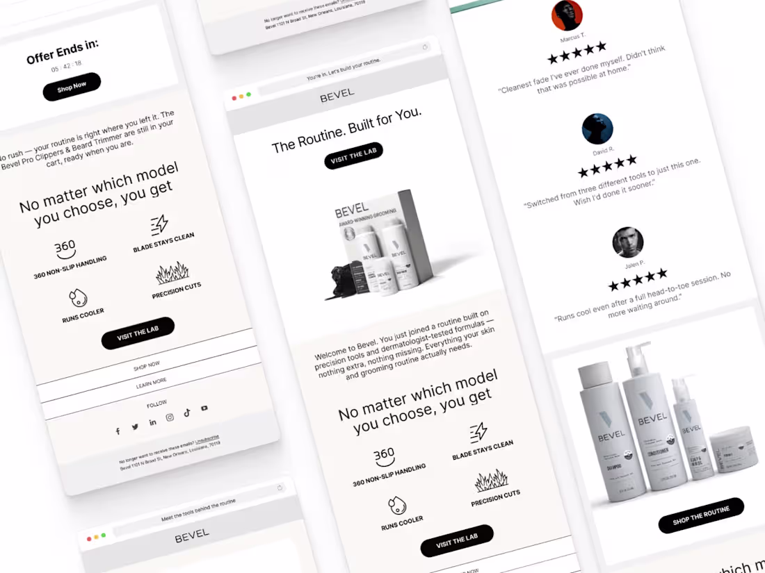 Cover image for Bevel: Email Design System (Concept)