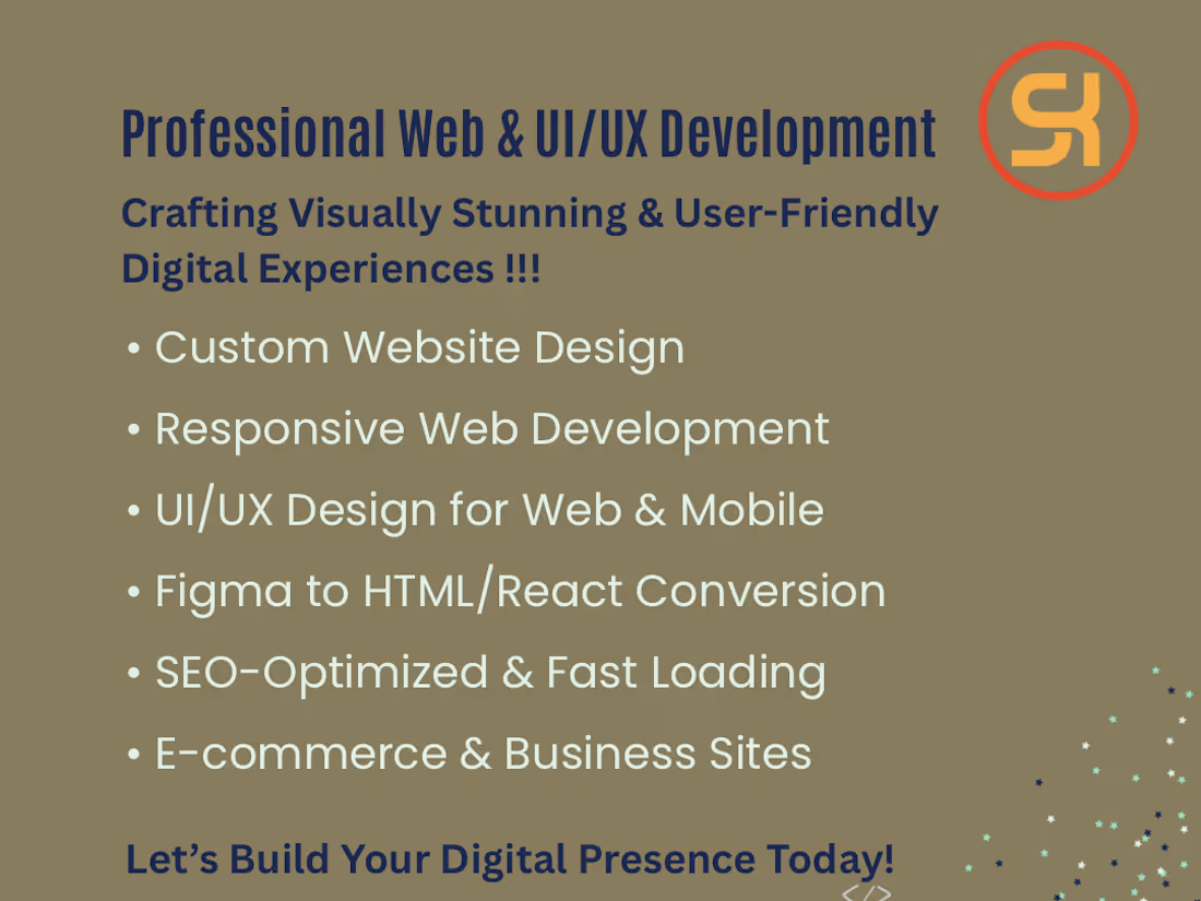 Cover image for Pixel-Perfect UI/UX & Website Development- Built to Convert Live