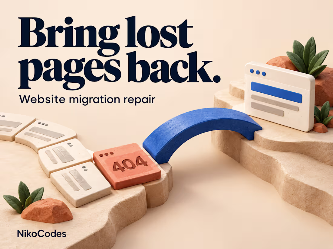 Cover image for Fix Broken URLs and Missing Pages After a Migration