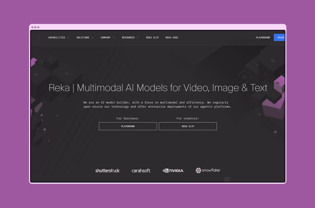 Cover image for Reka: NVIDIA-Backed AI, Pages Live on Launch Day