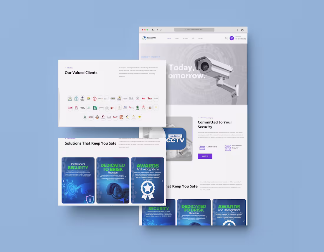 Cover image for Corporate Security & IT Website