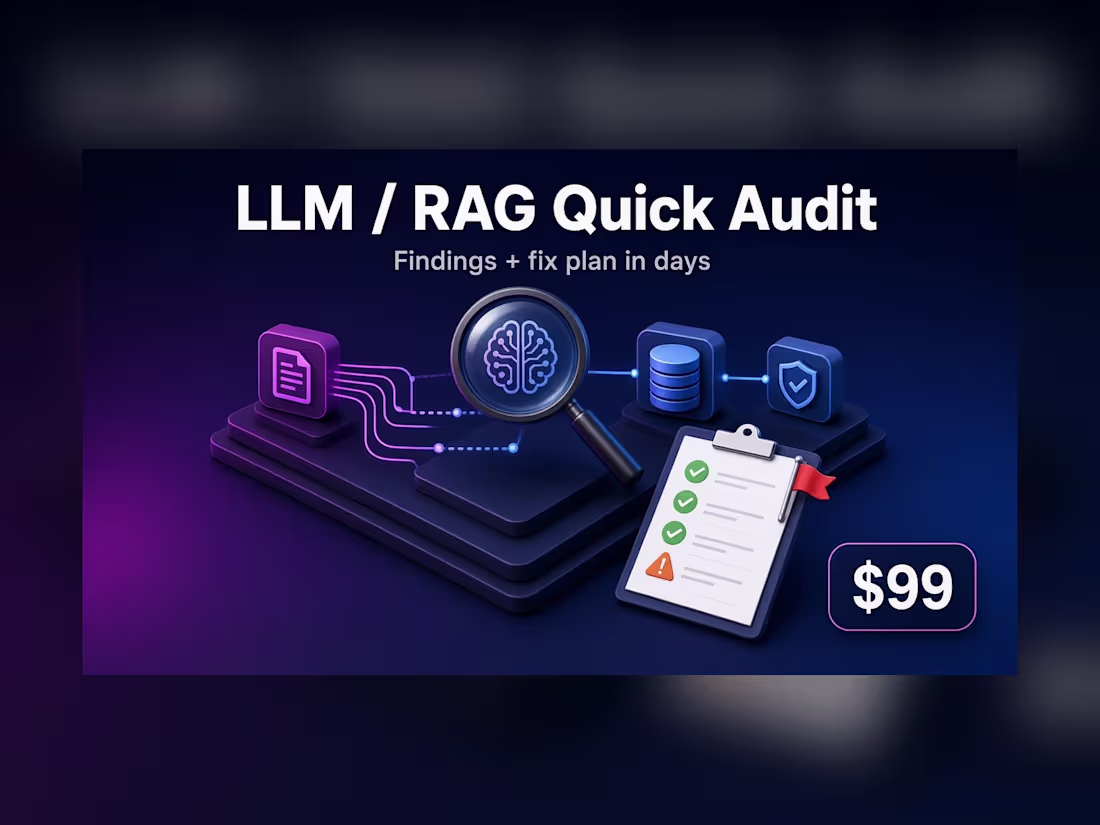 Cover image for LLM / RAG Quick Audit