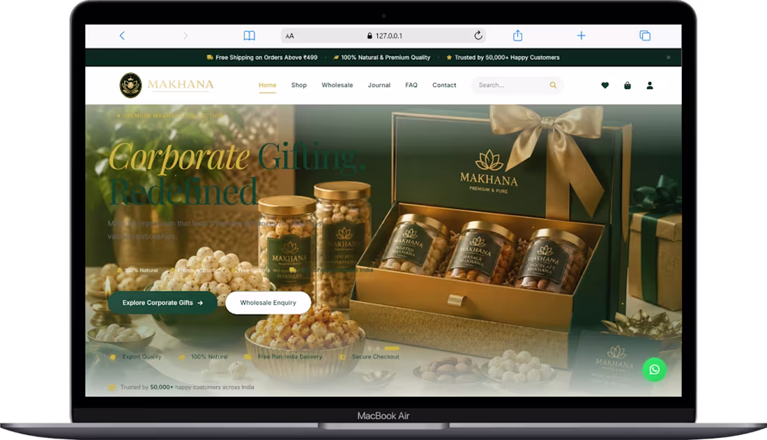 Cover image for Makhana e-commerce