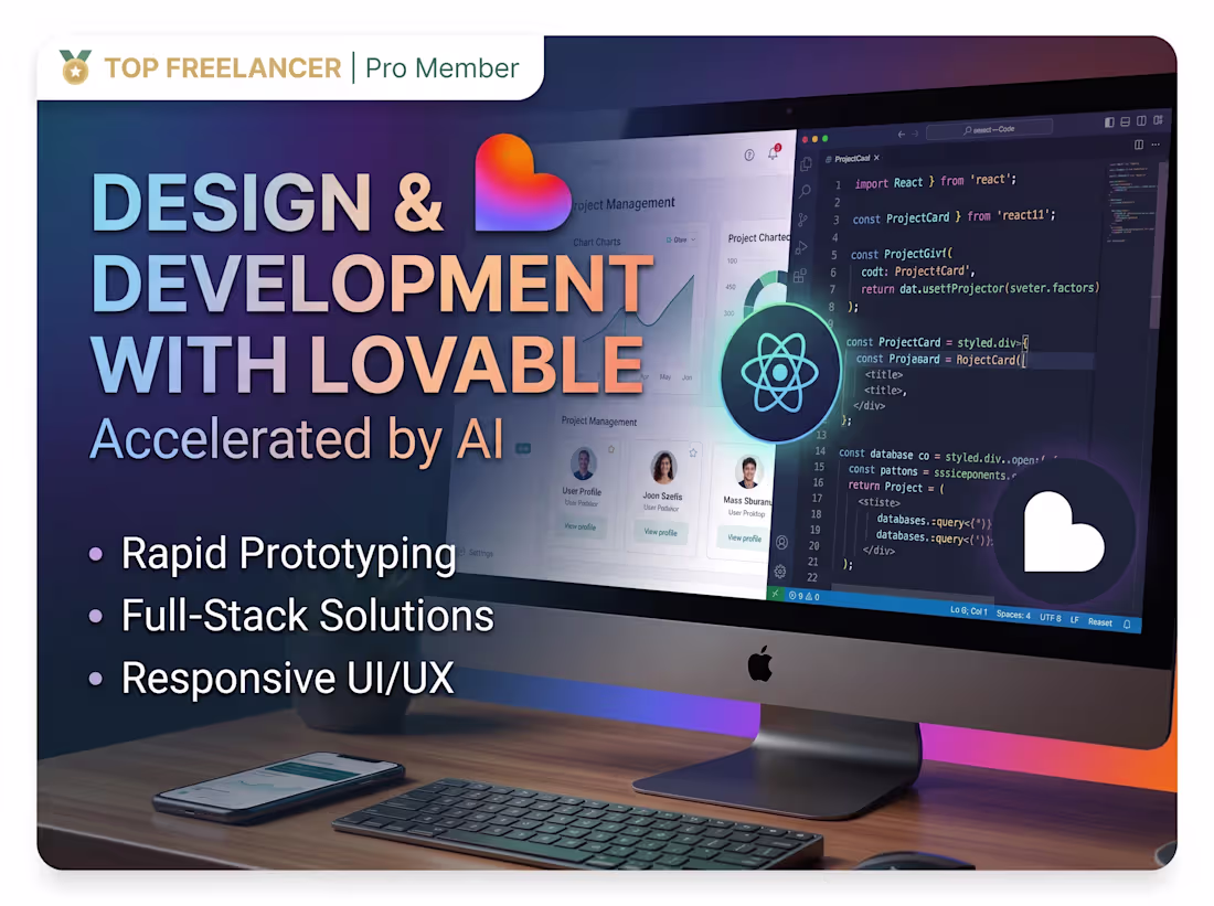 Cover image for lovable design and development