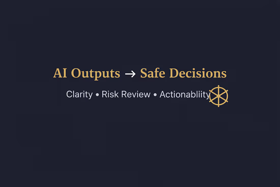 Cover image for AI Content Writing & Output Review for Safer Decisions
