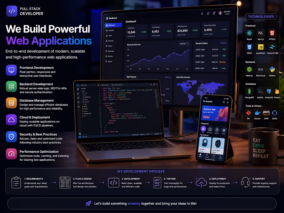 Cover image for Full Stack Developer